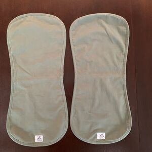 The Ollie World Baby Burp Cloths Olive Green Set of 2